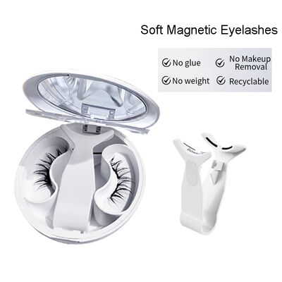 Good price Lightweight Soft Magnetic Natural Lashes Kit Easy To Wear Tweezers Waterproof Last 2 Months online