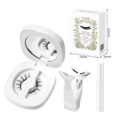Bom preço Kit de 5 Pares de Cílios Magnéticos Macios Fácil de Aplicar Reutilizáveis Cílios Postiços Visual Natural para Uso Diário on-line