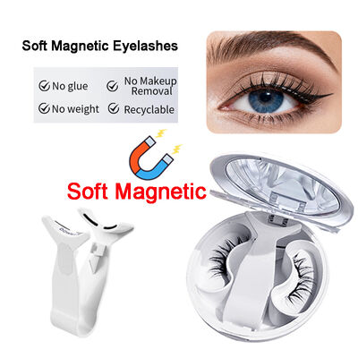 Bom preço 3D 5D cílios magnéticos macios efeito dramático reutilizável até 50 vezes festa de casamento on-line
