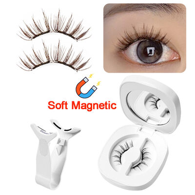 Good price Brown Custom Magnetic Lashes Kit Strip Clusters Extensions Beginner Friendly OEM ODM online