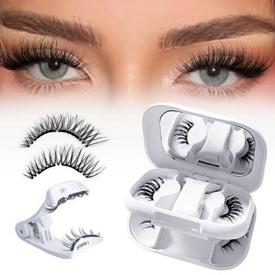 Good price Reusable Natural Looking Soft Magnetic Fake Eyelashes Lightweight No Glue Needed Liner Quantum online